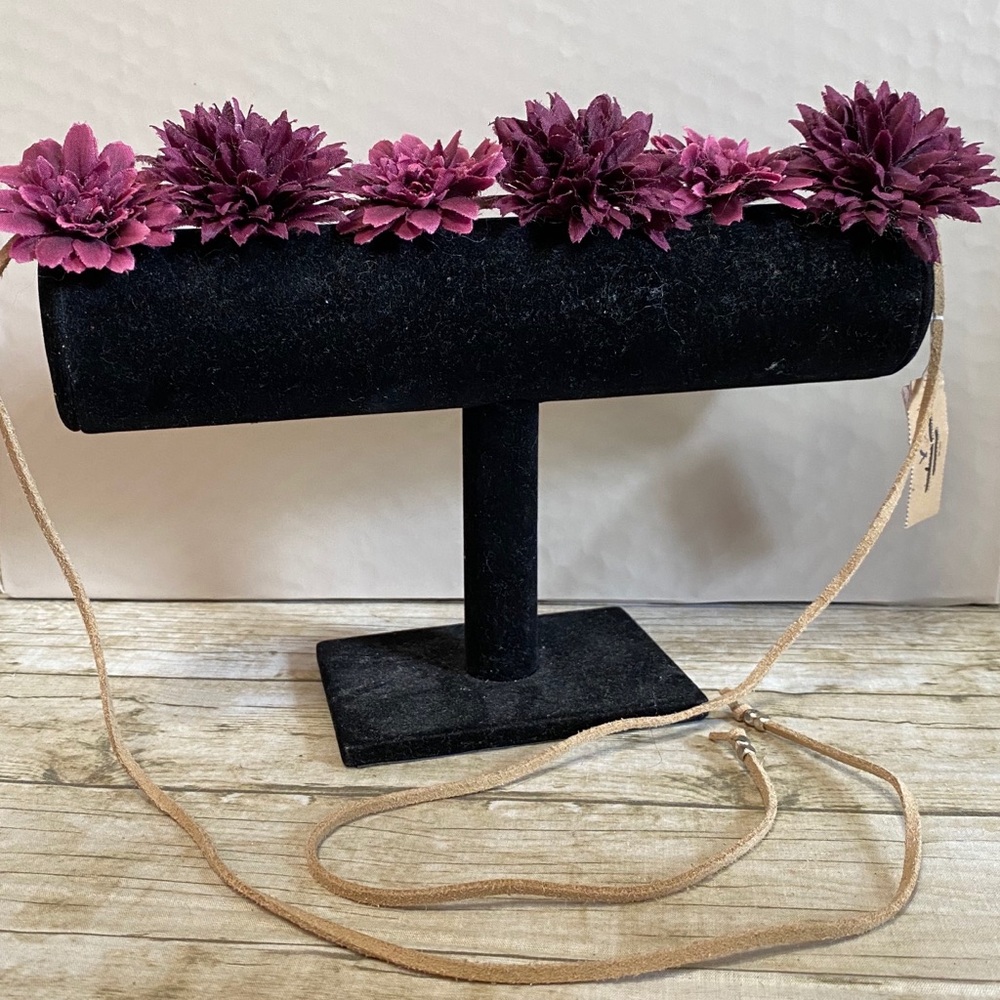 🌸Purple American Eagle floral tie headband